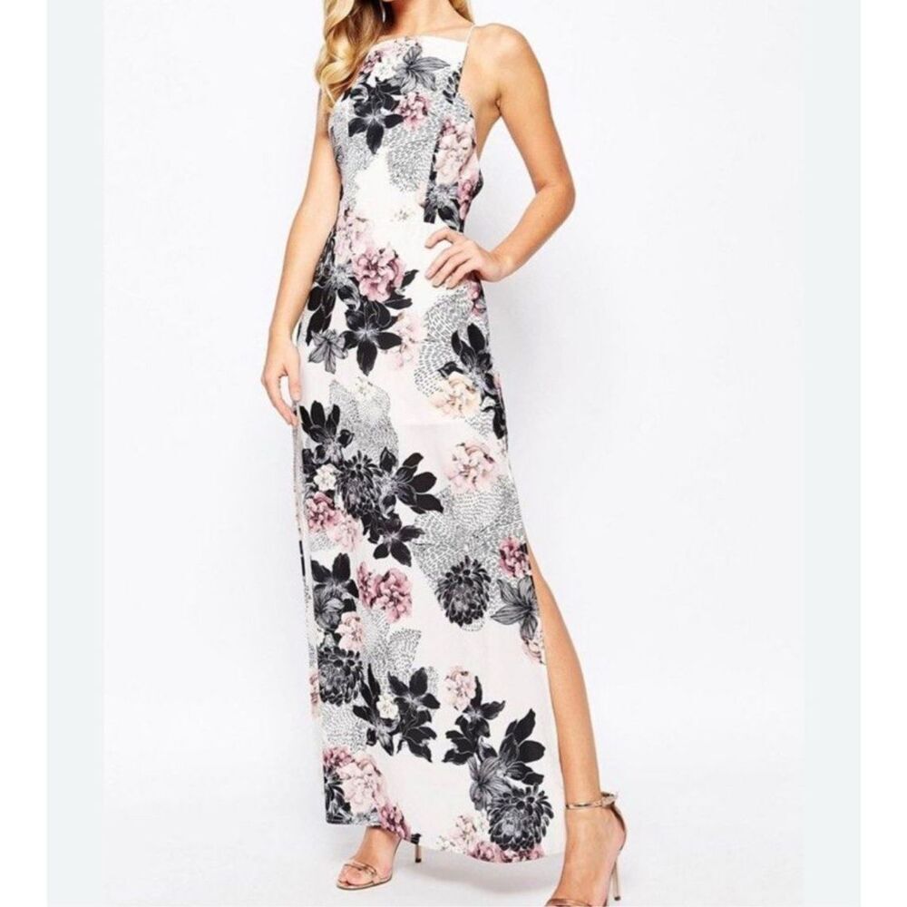 Keepsake The Labelโ Restless Heart Maxi Dress ivory floral NEW size L